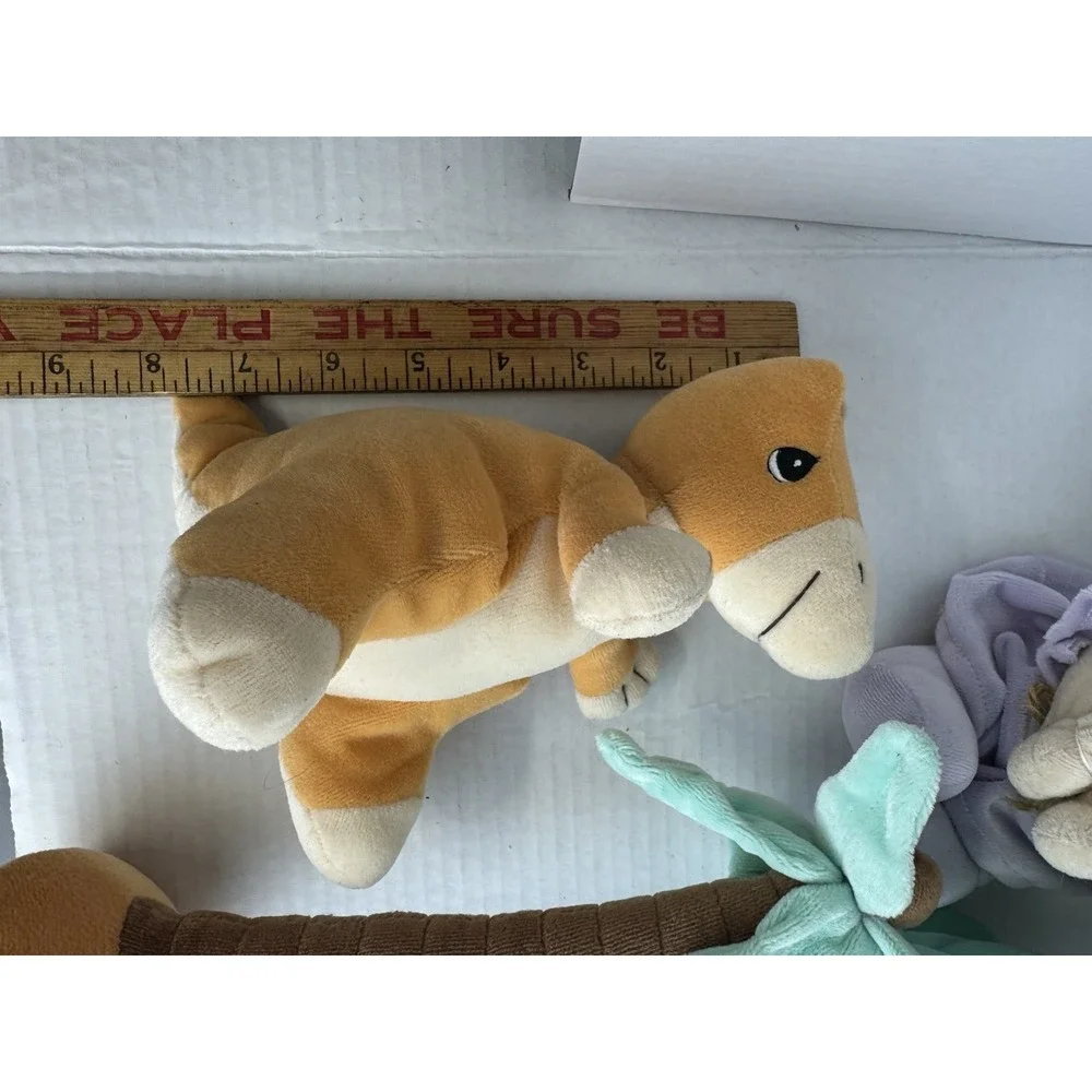 Precious Moment Plush‎ Lot Of 6 By Enesco Giraffe Donkey Boy Girl Dinosaur Tree